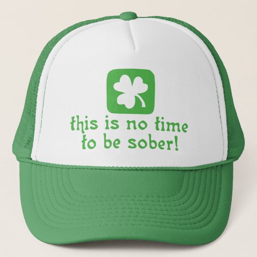 Casquette Ce n'est AUCUNE heure d'être SOBRE ! (Devant)