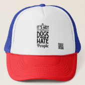 Casquette Ce n'est pas que j'aime les chiens (Devant)