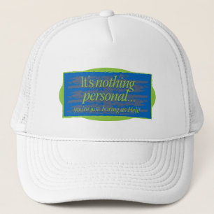 Casquette Ce n'est rien de personnel Blue Gfx