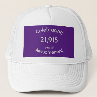 Casquette Célébration de 21 915 jours de splendeur 60e anniv
