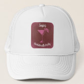 Casquette Célébration du Cocktail Rose Cute (Devant)
