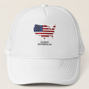Casquette Célébrez le Jour de l'Indépendance Drapeau USA