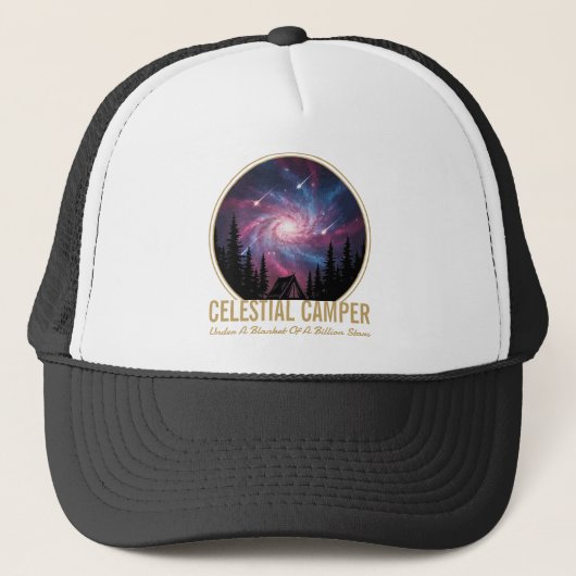 Casquette Celestial Camper Galaxy Night Scene (Devant)