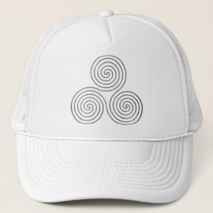 Casquette celtic triple spiral - OneLine antique silver