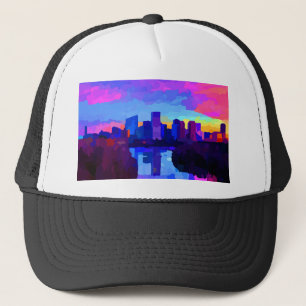 Casquette Centre-ville Richmond Virginia Skyline au coucher 