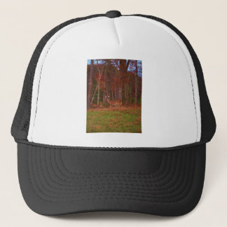 Casquette Cerf, Grass vert rouge et feuilles d'or