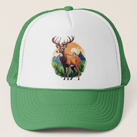 Casquette Cerf rouge (Devant)
