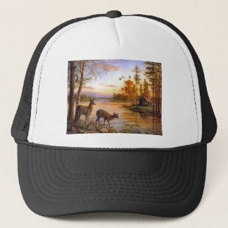 Casquette Cerfs communs au lac
