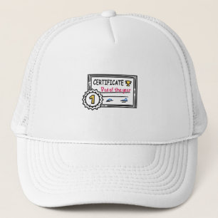 Casquette Certificat de papa de l'année Prix de la fête des