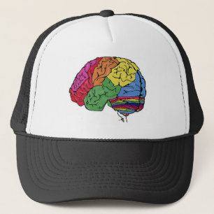 Casquette Cerveau arc-en-ciel