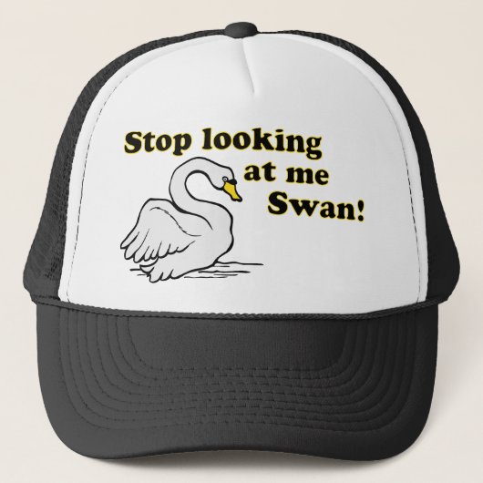 Casquette Cessez de me regarder cygne (Devant)