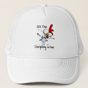 Casquette C'est Bien Je Suis Bien Tout Va Bien Funny Chicke