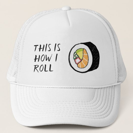 Casquette "C'est comme ça que je roule" Sushi Roll Illustrat (Devant)