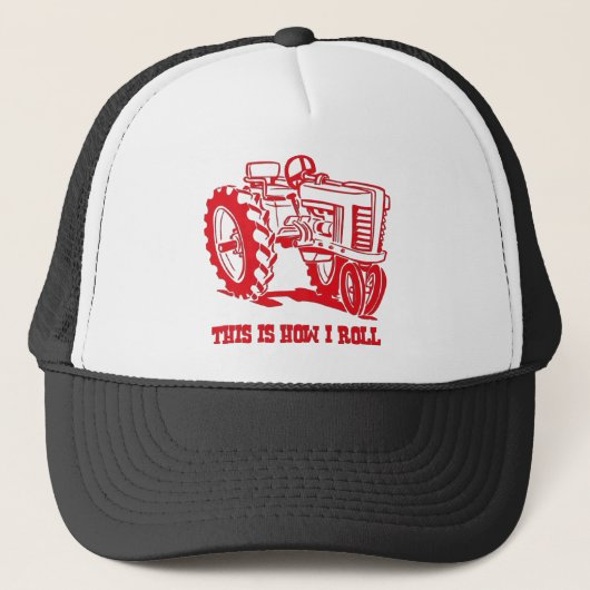 Casquette C'est comment je roule le tracteur Red Hat (Devant)