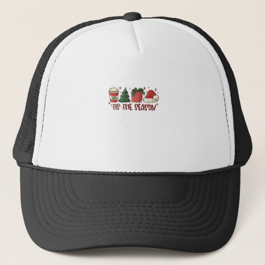 Casquette C'Est La Saison Café De Noël Amour De Vacances Drô (Devant)
