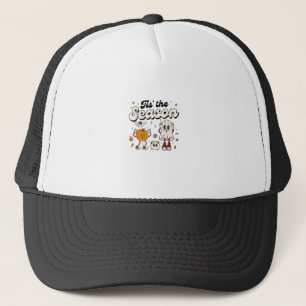 Casquette C'est la saison de la fête rétro Halloween drôle B