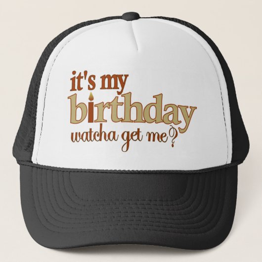 Casquette C'est mon anniversaire (Devant)