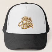 Casquette C'est un style de camionneur de script doré Vibe (Devant)