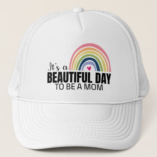 Casquette C'est une belle maman de jour Rainbow (Devant)