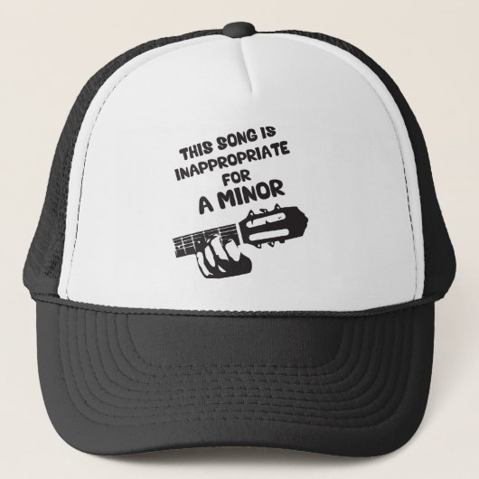 Casquette Cette Chanson Est Inappropriée Pour Un Mineur (Devant)
