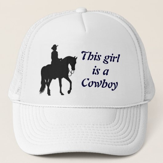 Casquette Cette fille est un cowboy (Devant)