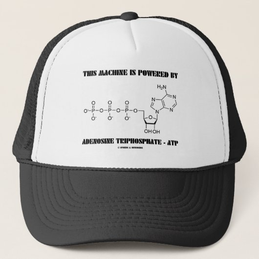 Casquette Cette machine est actionnée par l'adénosine (Devant)