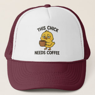 Casquette Cette Poulette A Besoin De Café