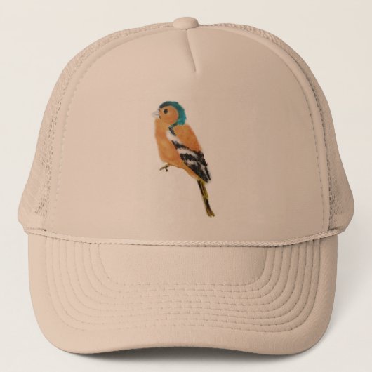 Casquette Chaffinch Bird Art (Devant)