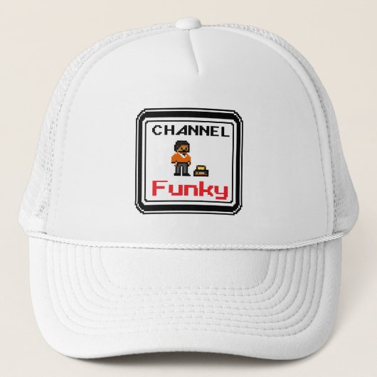 Casquette Chaîne Funky Pixel Art (Devant)
