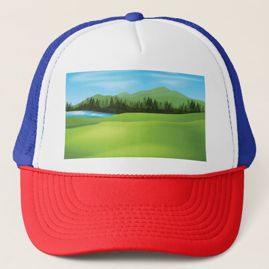 Casquette Champ vert (Devant)