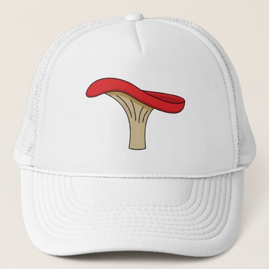 Casquette Champignons rouges caricaturés (Devant)