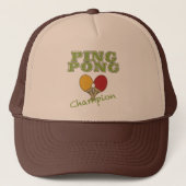 Casquette Champion de ping-pong (Devant)