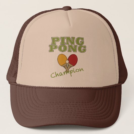 Casquette Champion de ping-pong (Devant)