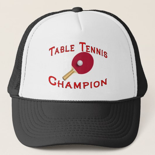 Casquette Champion de ping-pong (Devant)