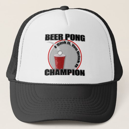 Casquette Champion de puanteur de bière (Devant)