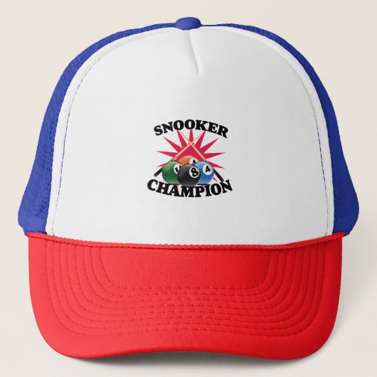 Casquette Champion de snooker (Devant)