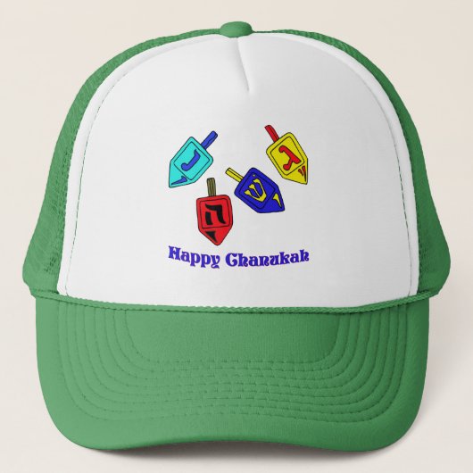 Casquette Chanukah Dreidels (Devant)