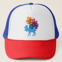 Chapeau Abstrait pour moose Trucker