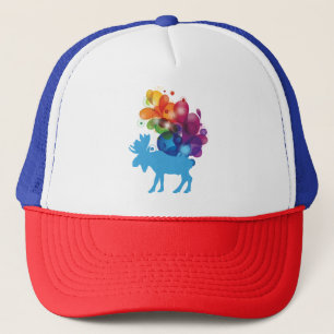Casquette Chapeau Abstrait pour moose Trucker