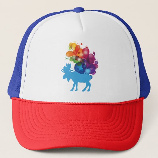Casquette Chapeau Abstrait pour moose Trucker (Devant)