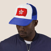 Casquette Chapeau au drapeau de Hong Kong (En situation)