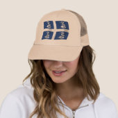 Casquette Chapeau au drapeau de la Martinique (En situation)