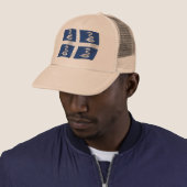 Casquette Chapeau au drapeau de la Martinique (En situation)