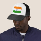 Casquette Chapeau au drapeau de l'Inde (En situation)