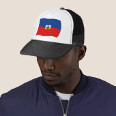 Casquette Chapeau au drapeau d'Haïti (En situation)
