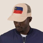 Casquette Chapeau au drapeau du Liechtenstein (En situation)