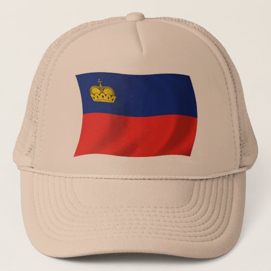 Casquette Chapeau au drapeau du Liechtenstein (Devant)