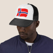 Casquette Chapeau au drapeau norvégien (En situation)