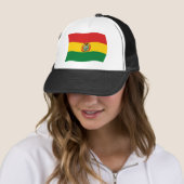 Casquette Chapeau avec drapeau de Bolivie (En situation)
