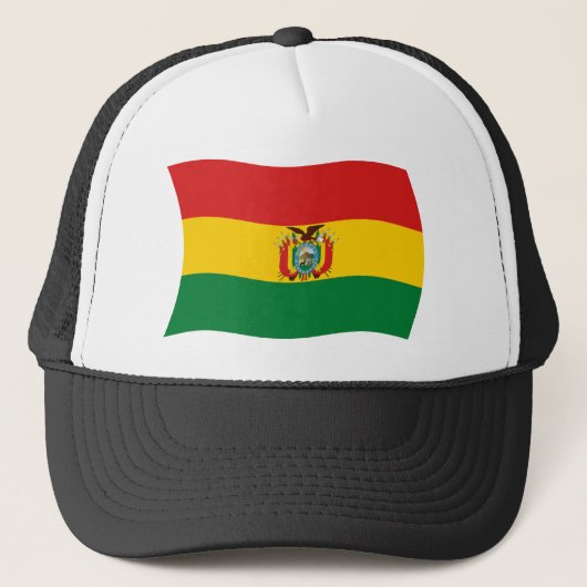 Casquette Chapeau avec drapeau de Bolivie (Devant)